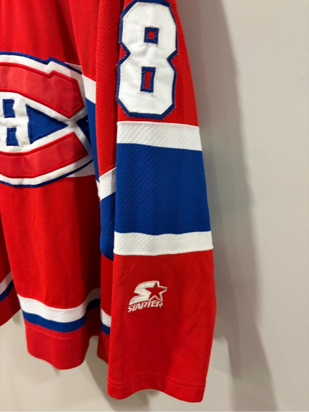 Vintage Montreal Canadiens Mark Recchi #8 Starter NHL Hockey Jersey - Picture 6 of 11